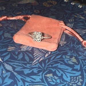 Pandora Silver Floral Ring